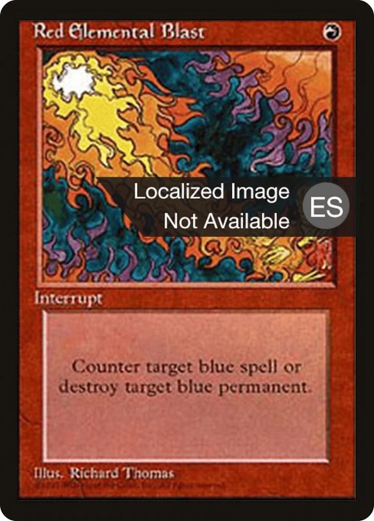 Red Elemental Blast · Fourth Edition Foreign Black Border