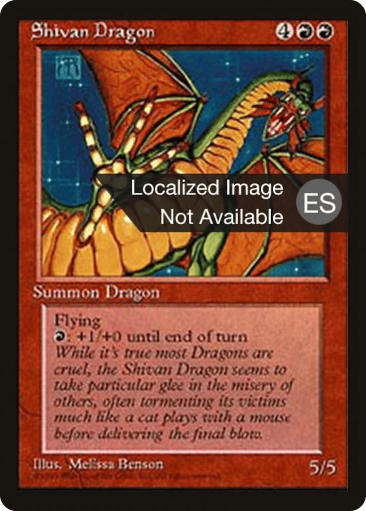 Shivan Dragon · Fourth Edition Foreign Black Border