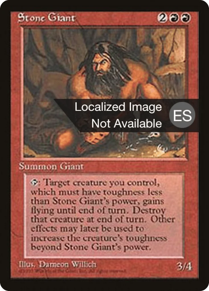 Stone Giant · Fourth Edition Foreign Black Border