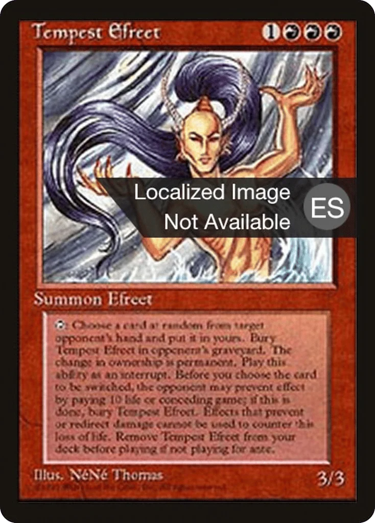 Tempest Efreet · Fourth Edition Foreign Black Border