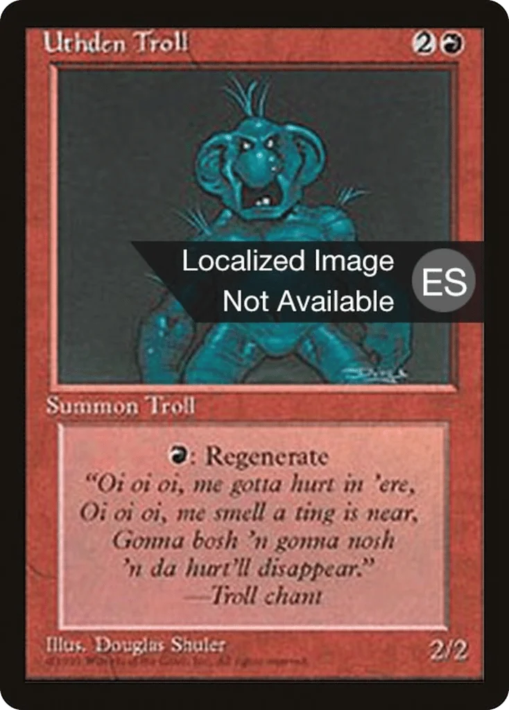 Uthden Troll · Fourth Edition Foreign Black Border