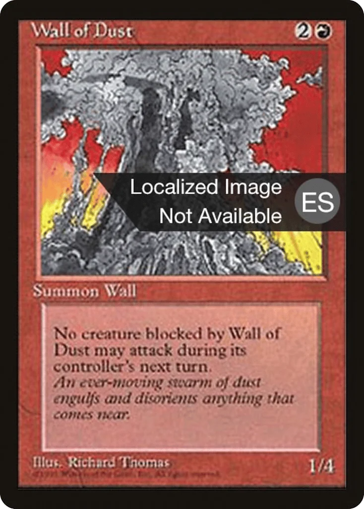 Wall of Dust · Fourth Edition Foreign Black Border