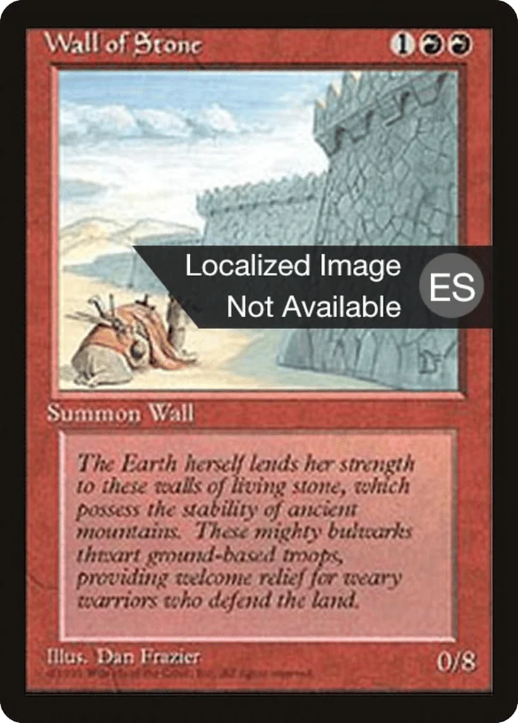 Wall of Stone · Fourth Edition Foreign Black Border
