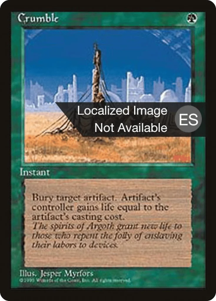 Crumble · Fourth Edition Foreign Black Border