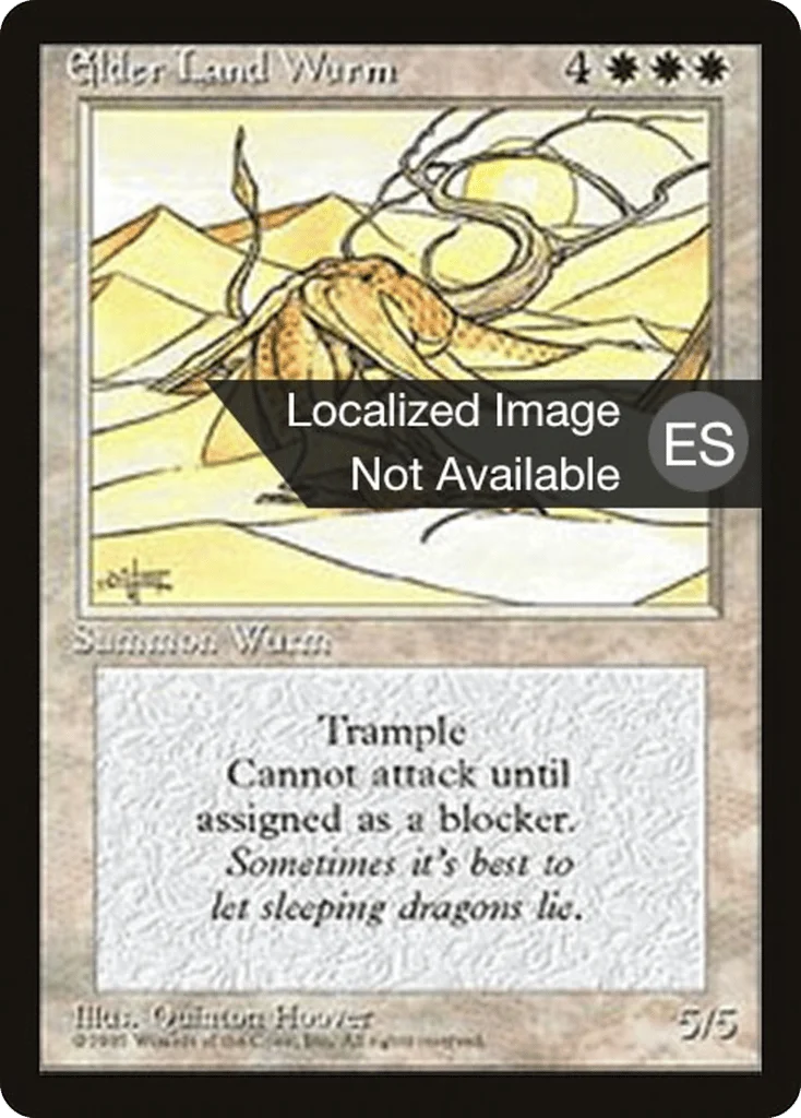 Elder Land Wurm · Fourth Edition Foreign Black Border
