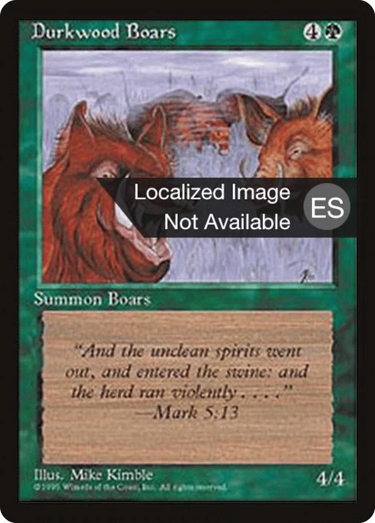 Durkwood Boars · Fourth Edition Foreign Black Border