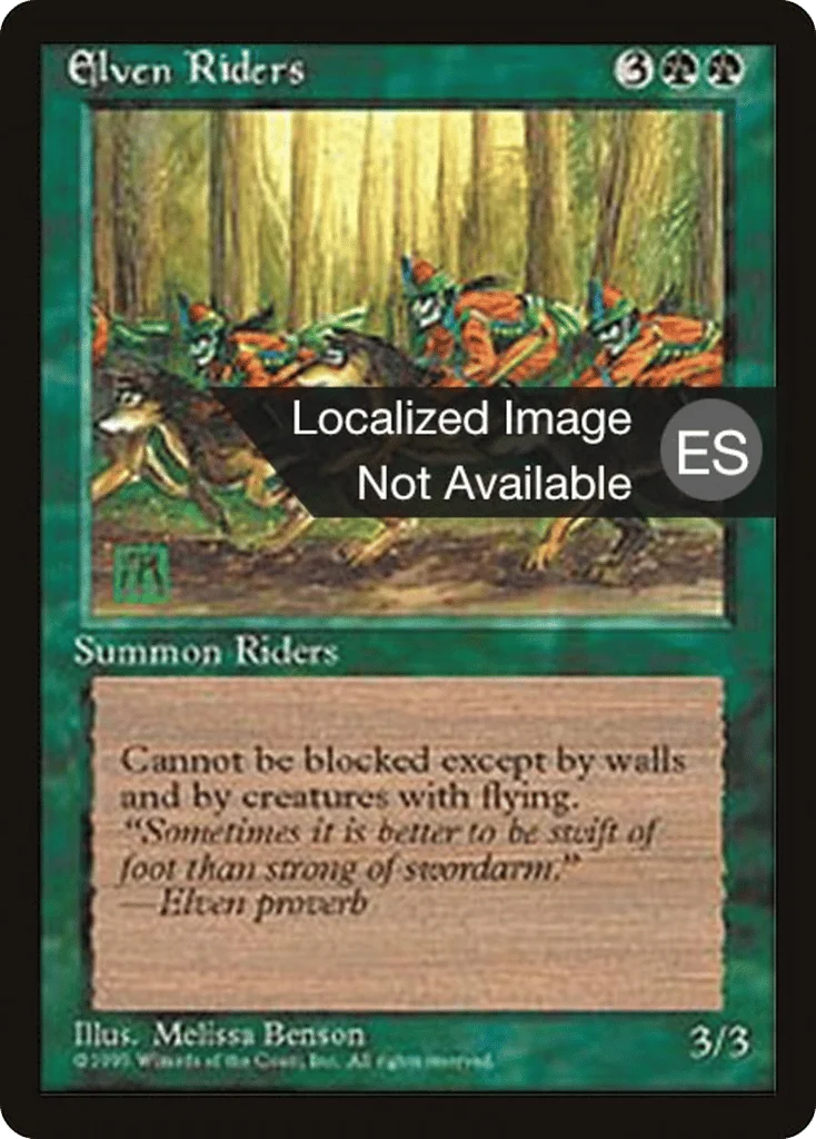 Elven Riders · Fourth Edition Foreign Black Border