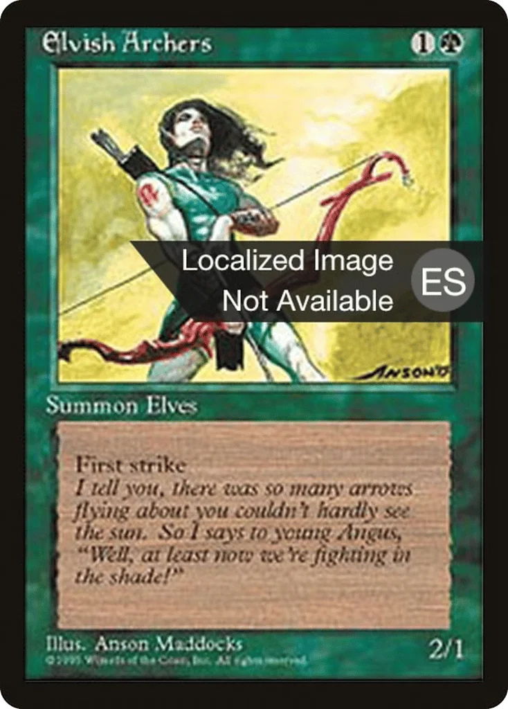 Elvish Archers · Fourth Edition Foreign Black Border