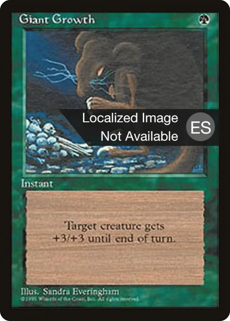 Giant Growth · Fourth Edition Foreign Black Border
