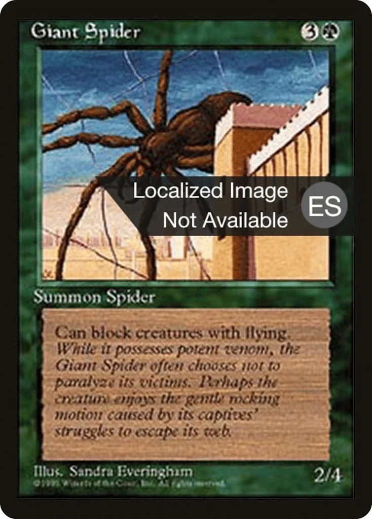 Giant Spider · Fourth Edition Foreign Black Border