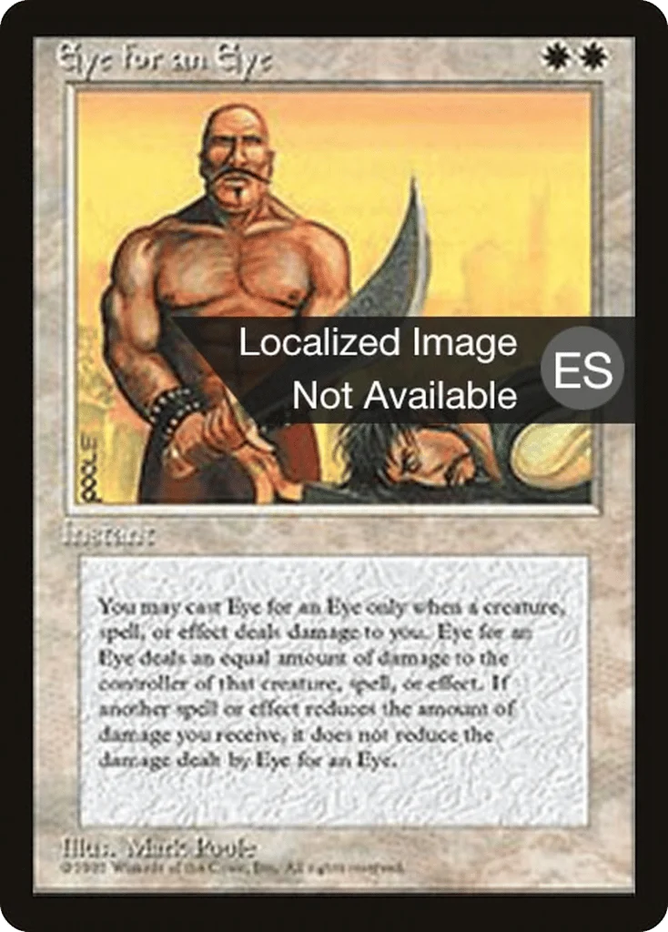 Eye for an Eye · Fourth Edition Foreign Black Border