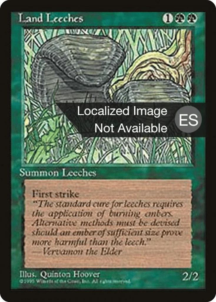 Land Leeches · Fourth Edition Foreign Black Border