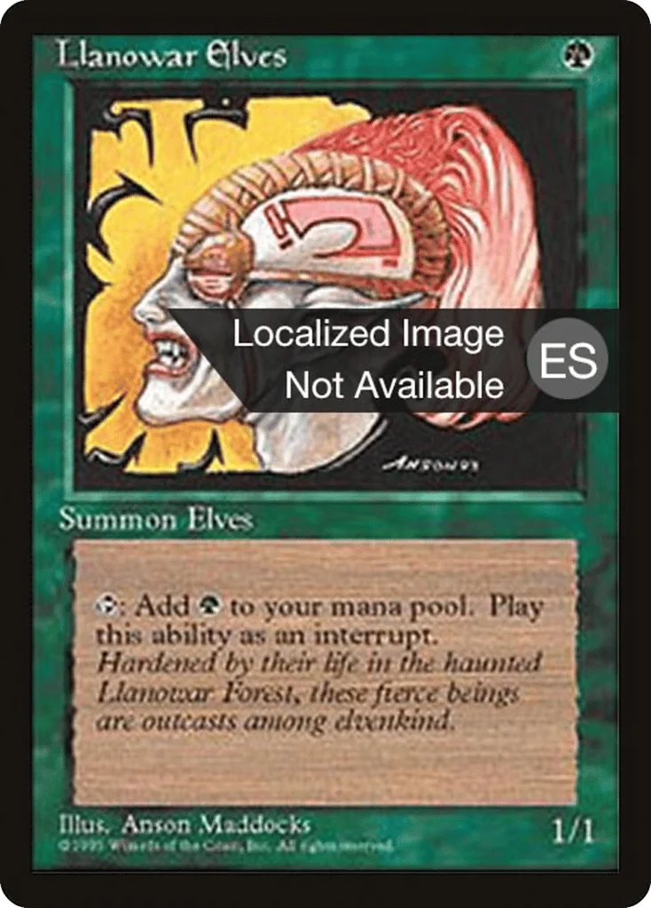 Llanowar Elves · Fourth Edition Foreign Black Border