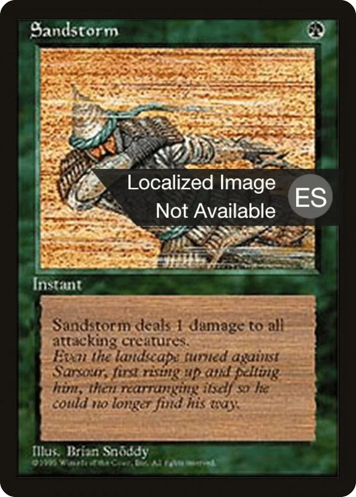 Sandstorm · Fourth Edition Foreign Black Border