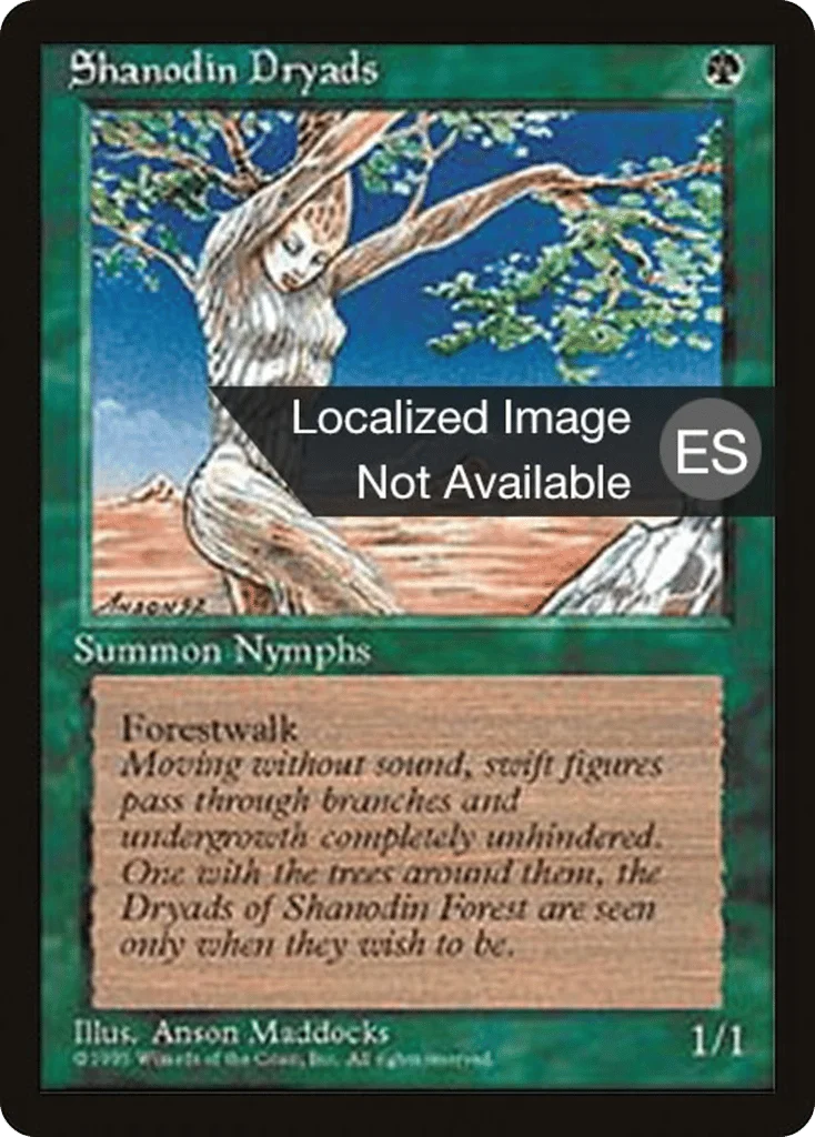 Shanodin Dryads · Fourth Edition Foreign Black Border