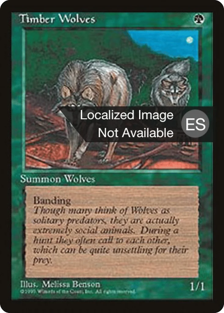 Timber Wolves · Fourth Edition Foreign Black Border
