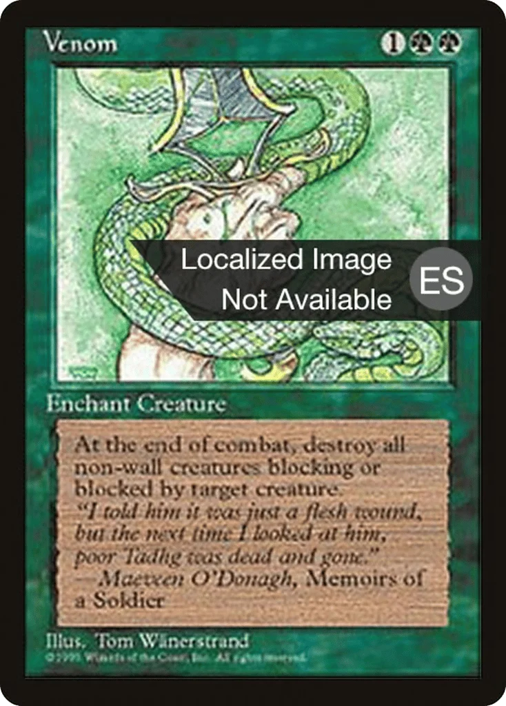 Venom · Fourth Edition Foreign Black Border