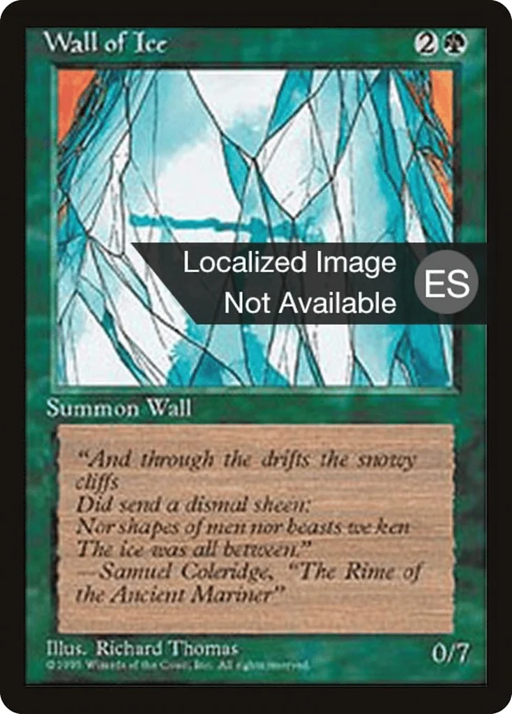 Wall of Ice · Fourth Edition Foreign Black Border