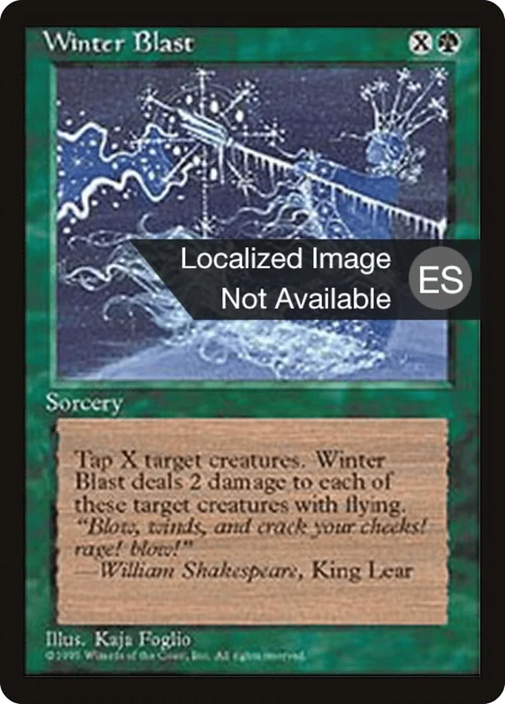 Winter Blast · Fourth Edition Foreign Black Border