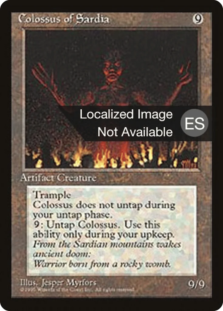 Colossus of Sardia · Fourth Edition Foreign Black Border