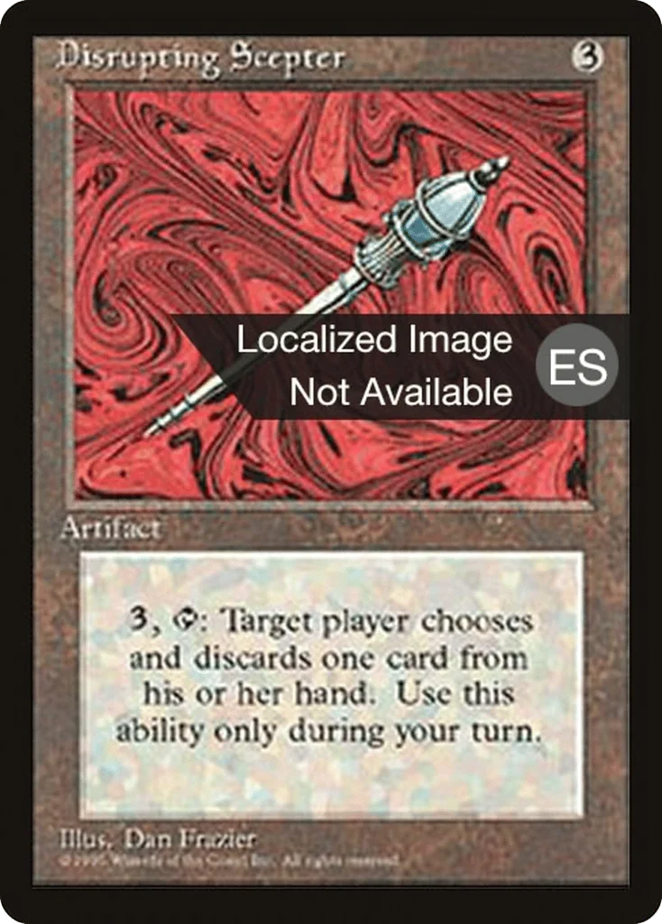 Disrupting Scepter · Fourth Edition Foreign Black Border
