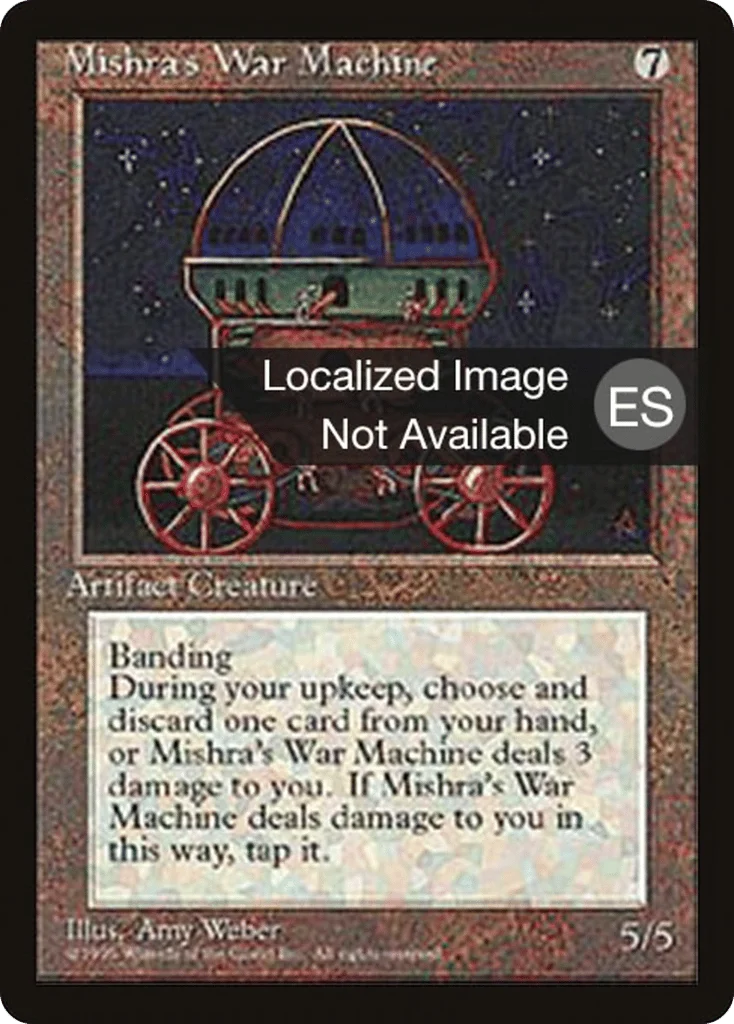 Mishra's War Machine · Fourth Edition Foreign Black Border
