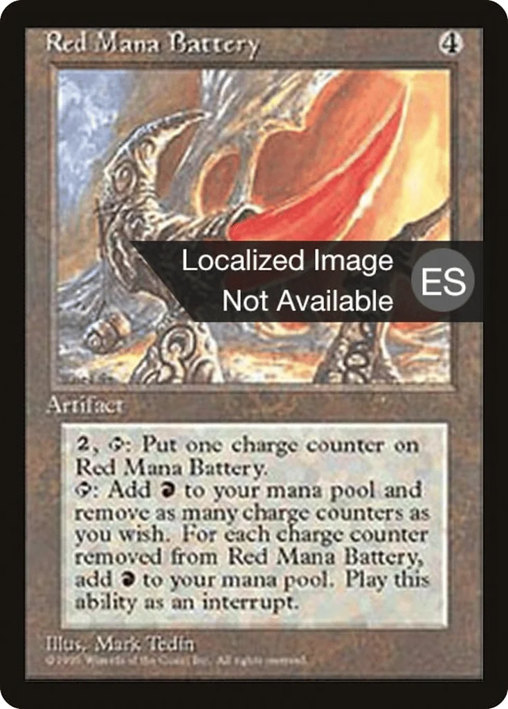 Red Mana Battery · Fourth Edition Foreign Black Border