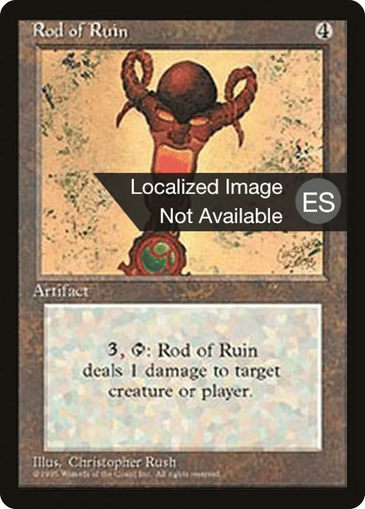 Rod of Ruin · Fourth Edition Foreign Black Border