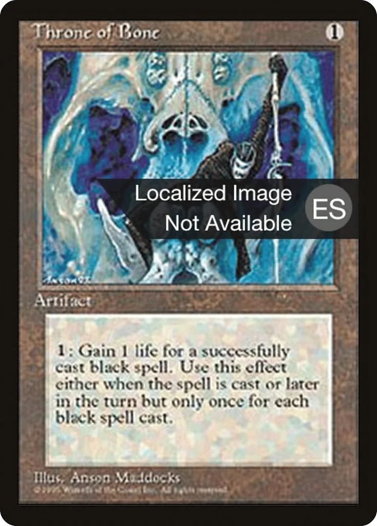 Throne of Bone · Fourth Edition Foreign Black Border