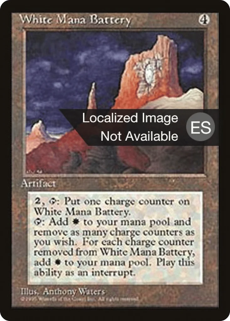White Mana Battery · Fourth Edition Foreign Black Border