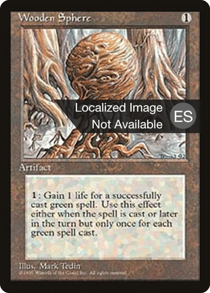 Wooden Sphere · Fourth Edition Foreign Black Border