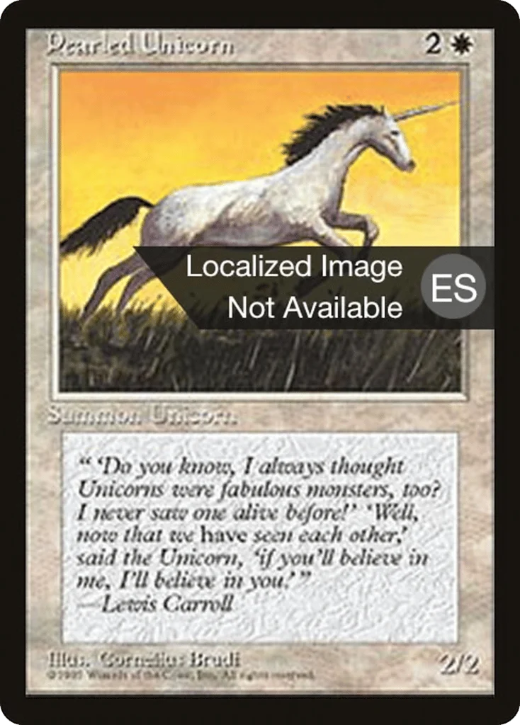 Pearled Unicorn · Fourth Edition Foreign Black Border