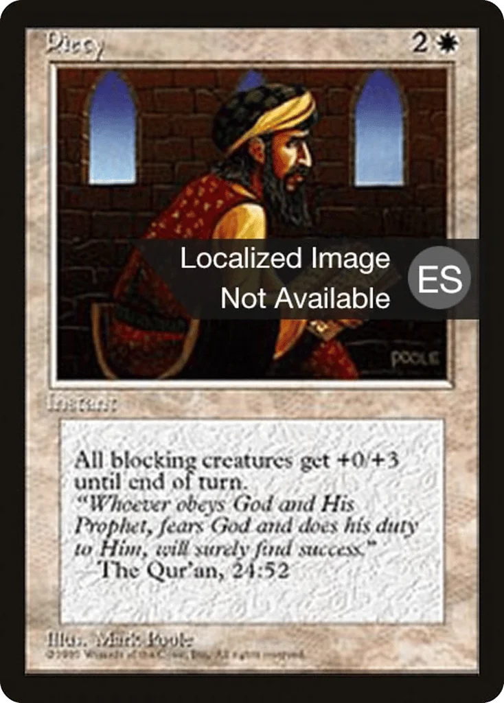 Piety · Fourth Edition Foreign Black Border