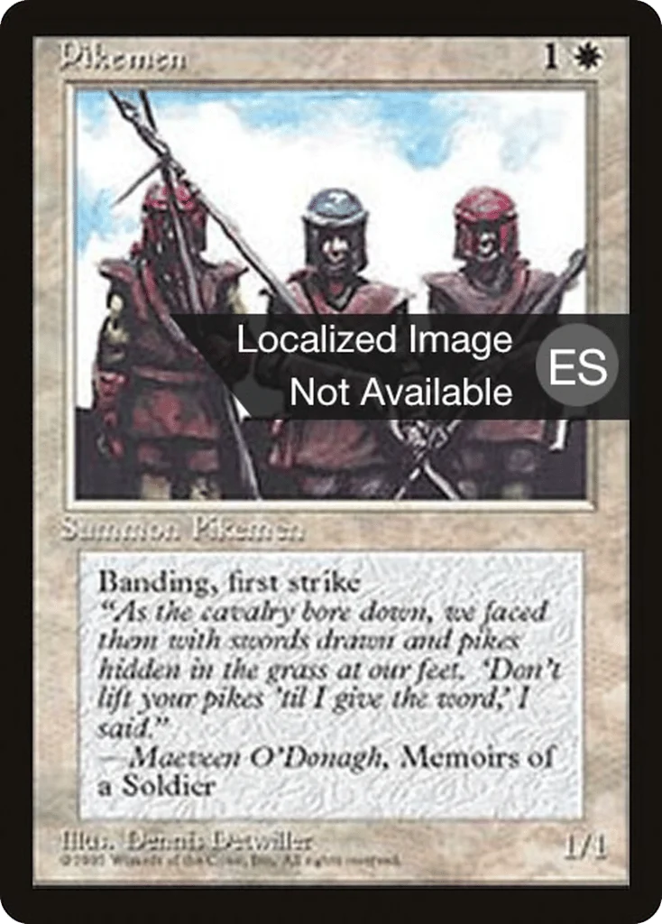 Pikemen · Fourth Edition Foreign Black Border