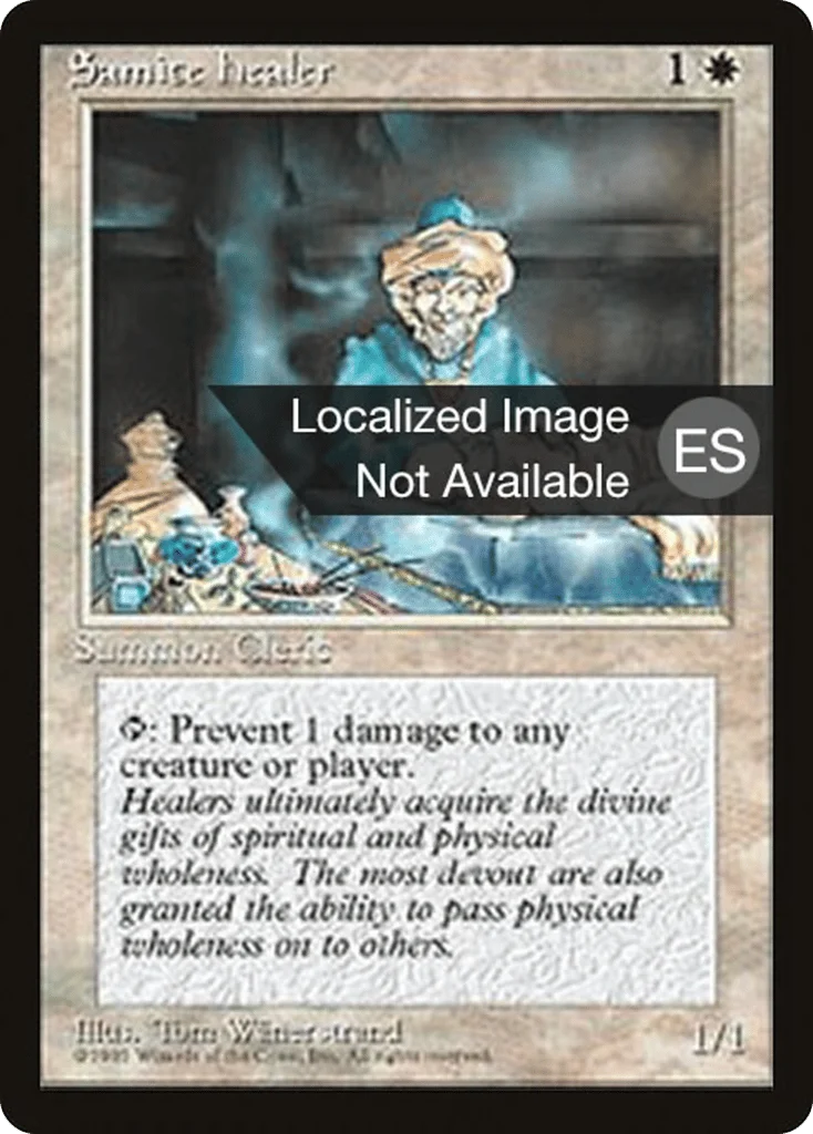 Samite Healer · Fourth Edition Foreign Black Border