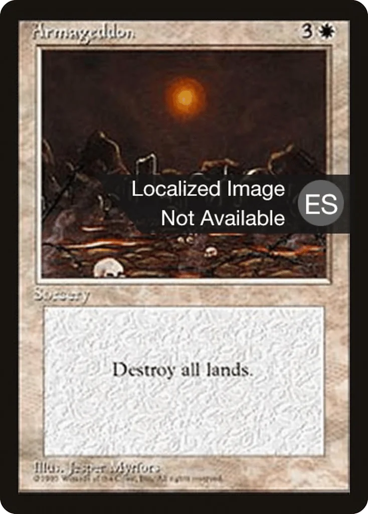 Armageddon · Fourth Edition Foreign Black Border