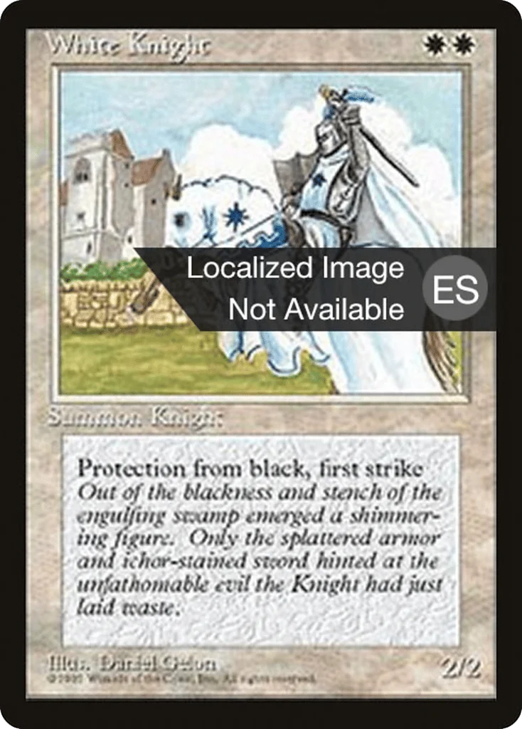 White Knight · Fourth Edition Foreign Black Border