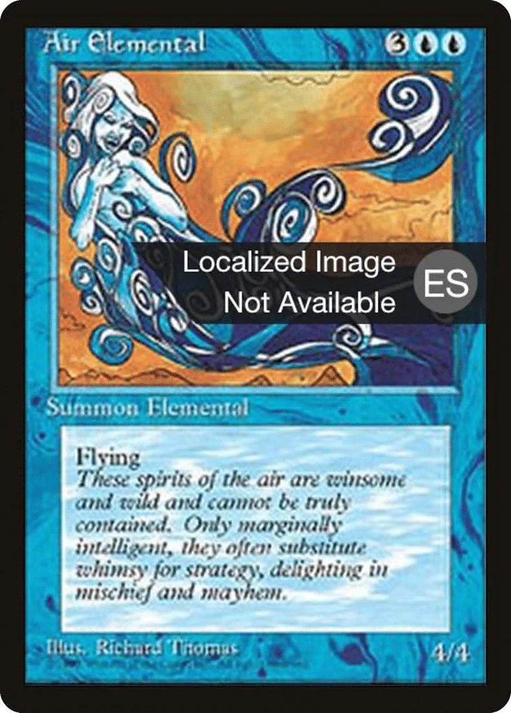 Air Elemental · Fourth Edition Foreign Black Border