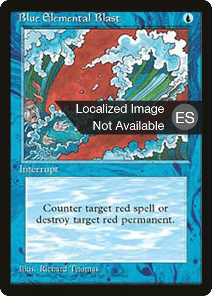 Blue Elemental Blast · Fourth Edition Foreign Black Border