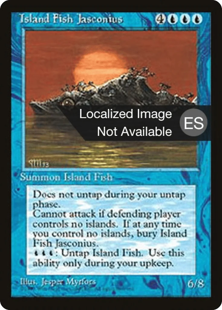 Island Fish Jasconius · Fourth Edition Foreign Black Border