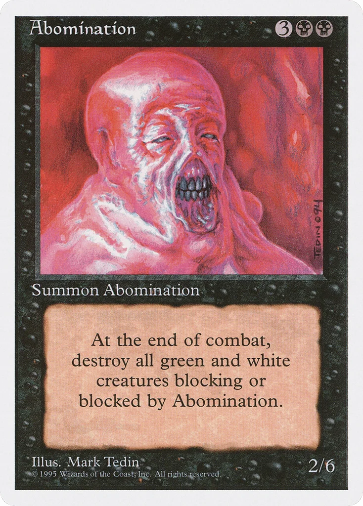 Abomination · Fourth Edition
