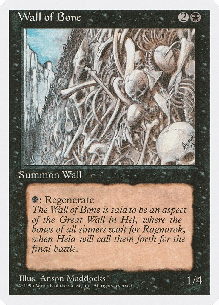 Wall of Bone · Fourth Edition