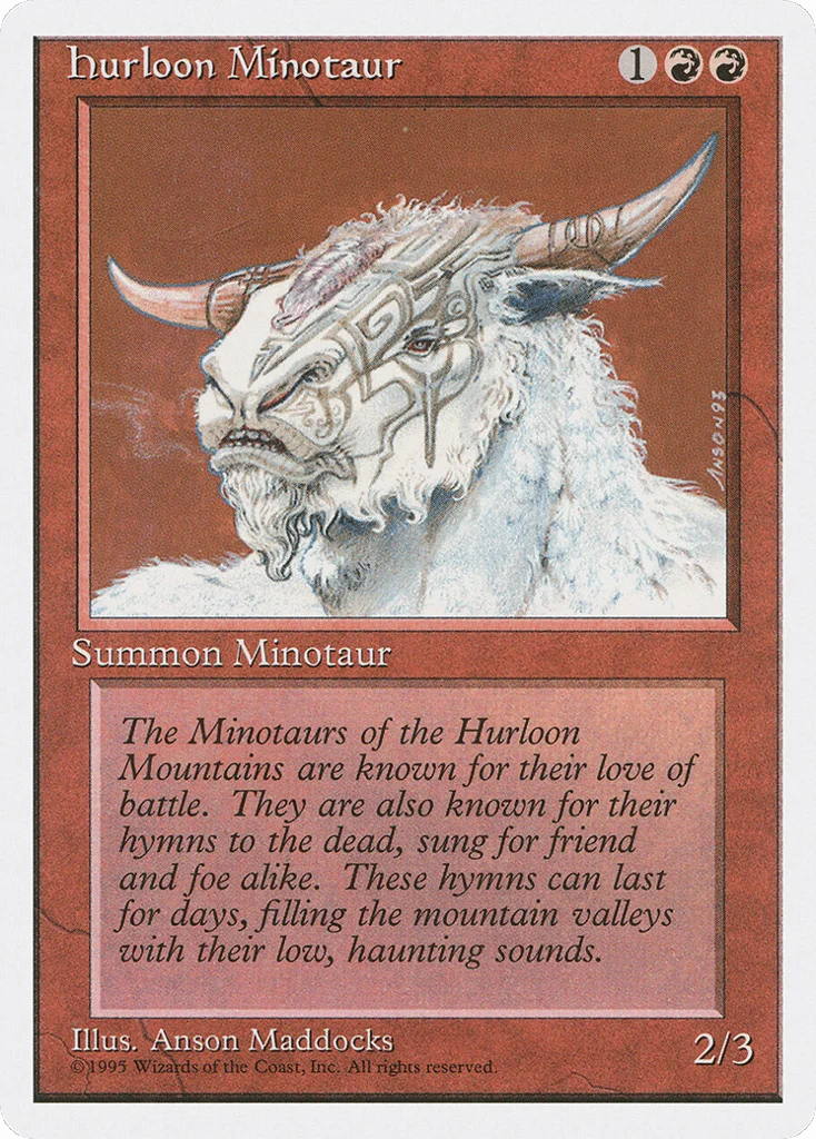 Hurloon Minotaur · Fourth Edition