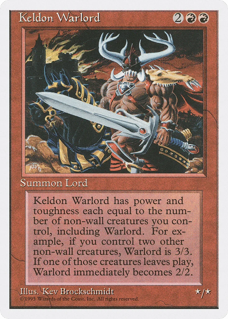Keldon Warlord · Fourth Edition