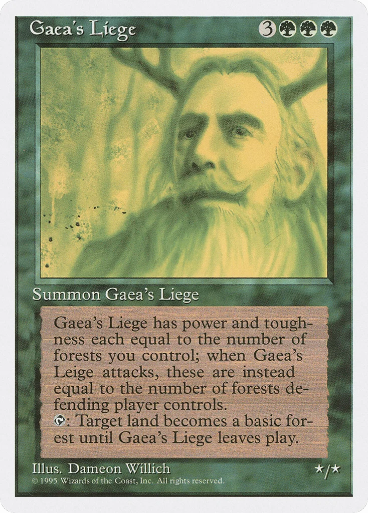 Gaea's Liege · Fourth Edition