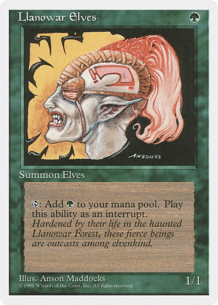 Llanowar Elves · Fourth Edition
