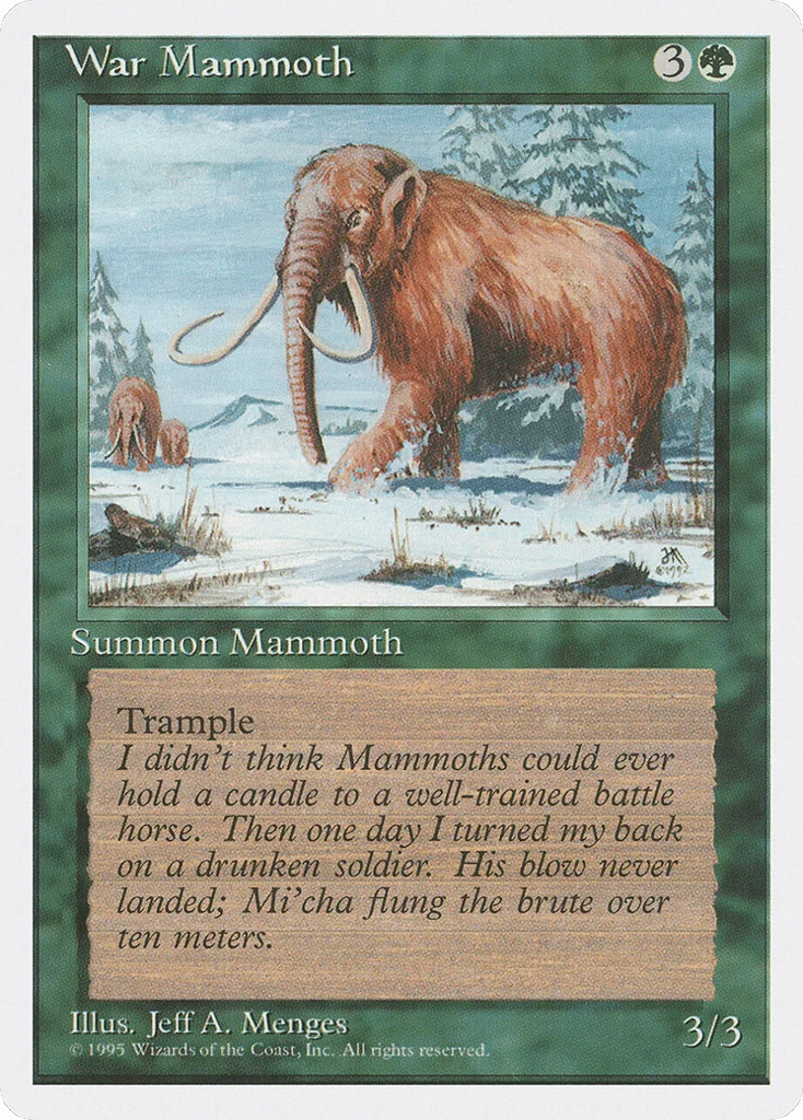 War Mammoth · Fourth Edition