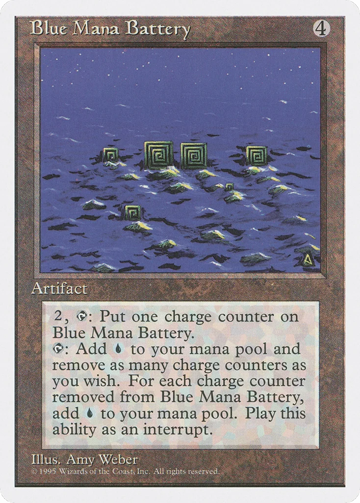 Blue Mana Battery · Fourth Edition