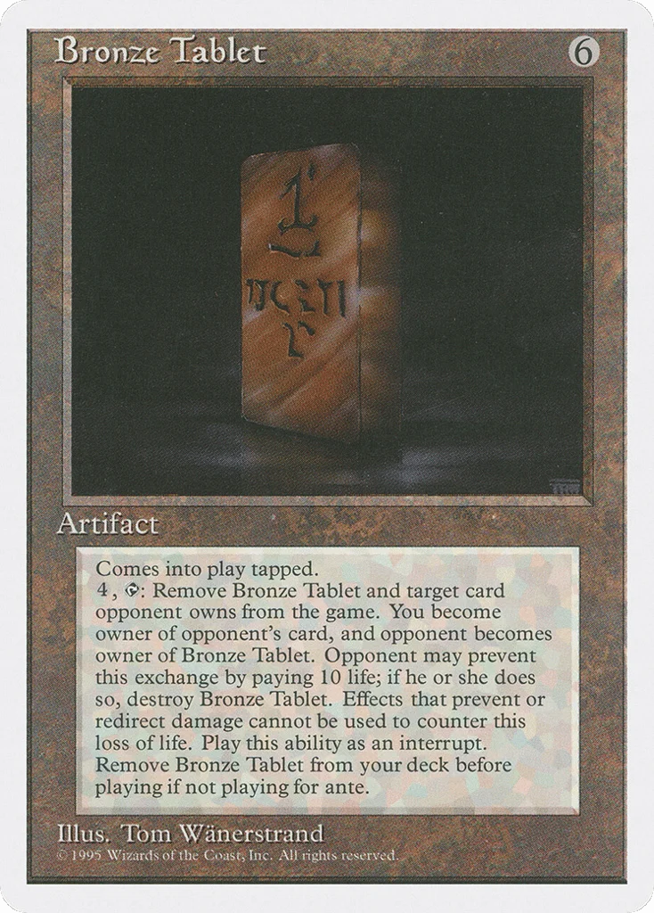Bronze Tablet · Fourth Edition