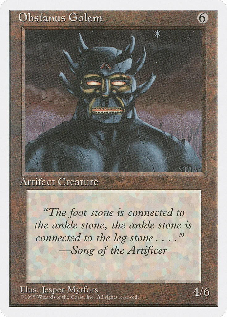 Obsianus Golem · Fourth Edition